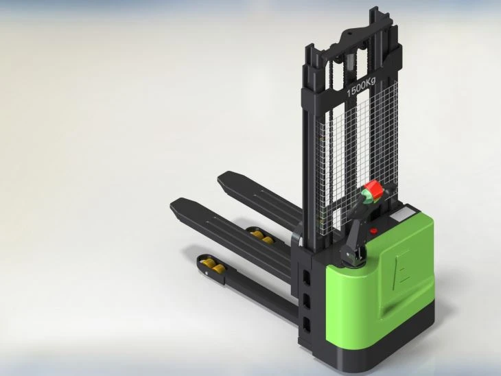 Impilatori di pallet elettrici walkie da 1 tonnellata e 1,5 tonnellate