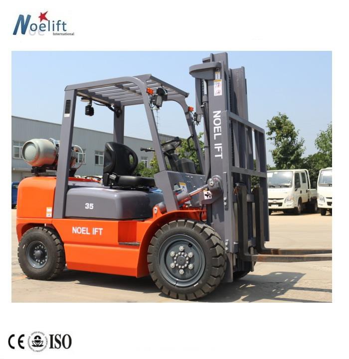 Carrello elevatore a GPL, gas, benzina da 1,5 a 3,5 tonnellate con motore Nissan cinese o giapponese
