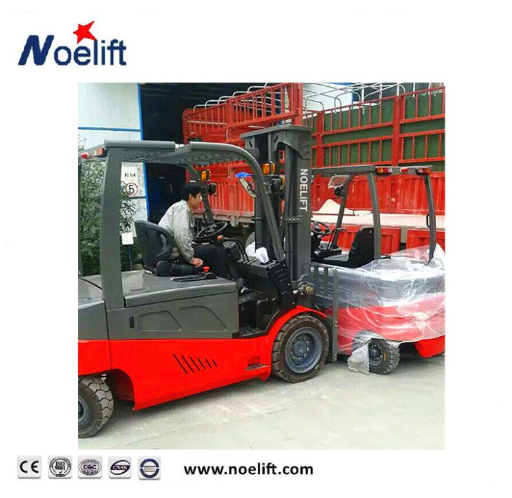 Carrello elevatore elettrico a quattro punti di grande tonnellaggio