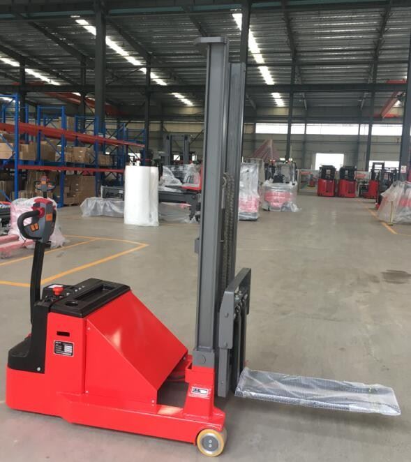 cheap Full Electric Economic Pallet Lift Stacker Can Be Used For Single Or Double Side Pallet