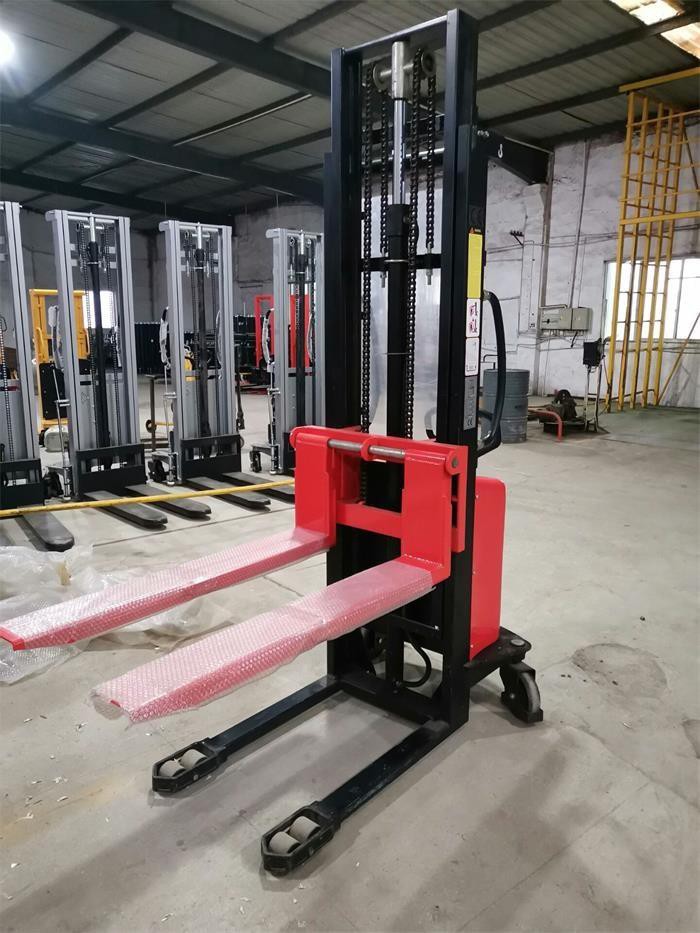 Lifter Straddle Leg Semi Electric Pallet Stackers