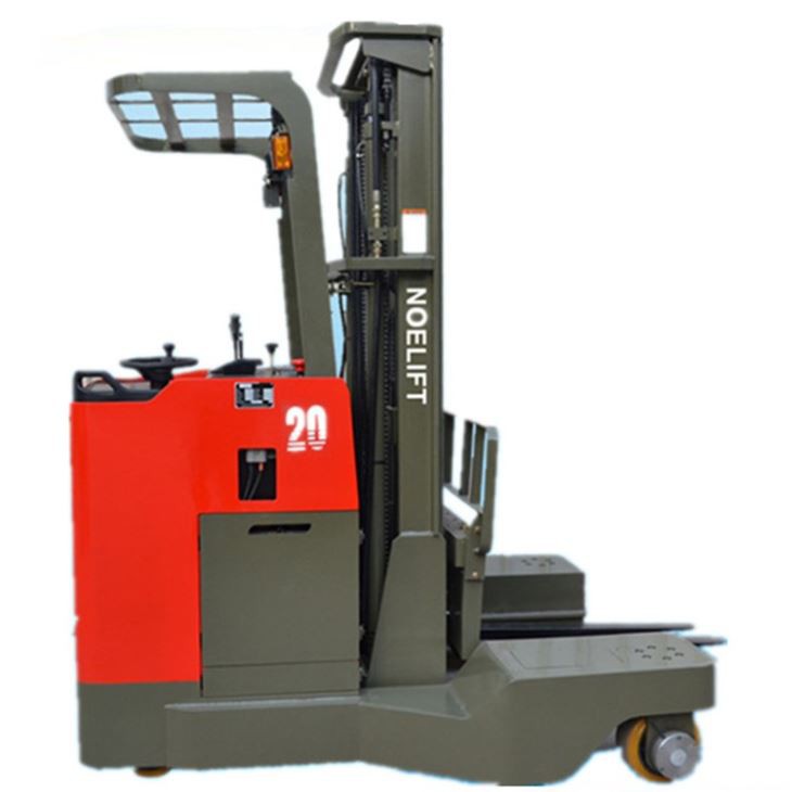 Carrello elevatore retrattile VNA Piccolo carrello elevatore per tutti i terreni Carrello elevatore a carico laterale