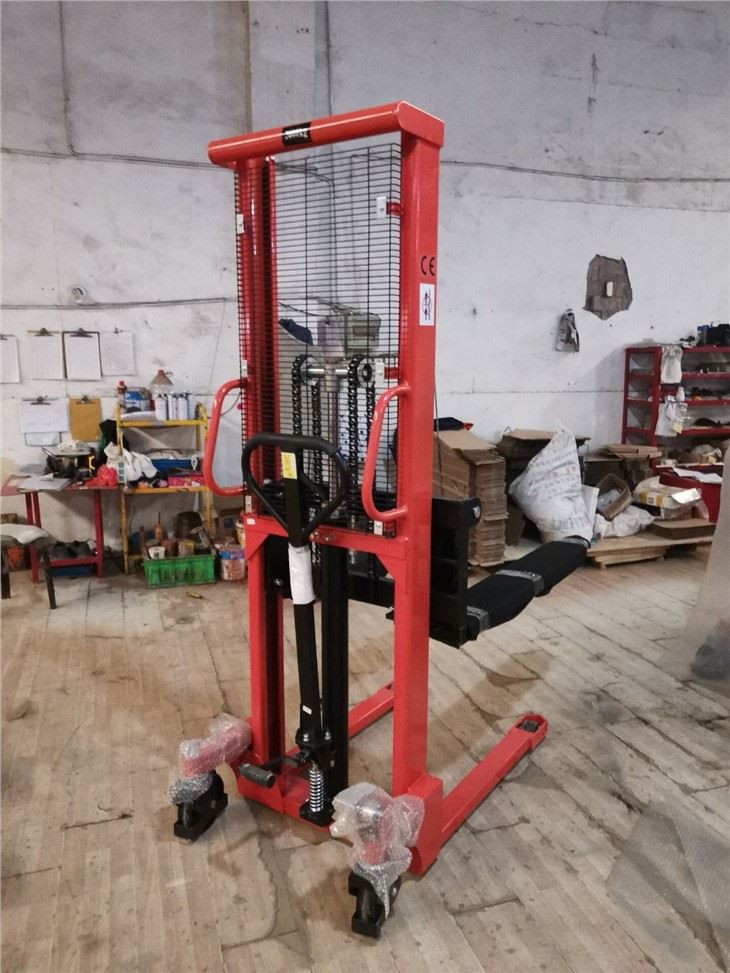 1000kg Manual Pallet Stacker Forklift Warehouse Multifunctional Montacargas