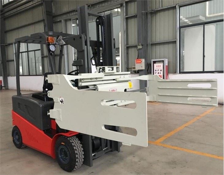 Low Gravity Center Safer Electric Forklift With Bale Clamp