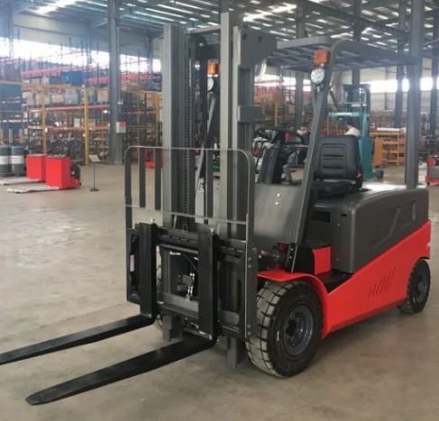 5m Triplex Mast 3t Carrello elevatore elettrico a batteria con traslatore laterale