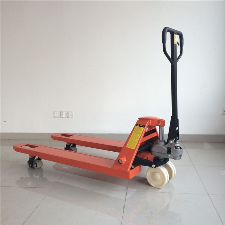 Transpallet manuale da 5000 kg con piccolo cilindro integrato per olio da colata